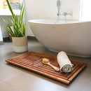 Denver Oiled Double Framed Teak Shower and Bath Mat 39" x 19"