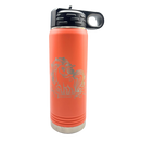 Stainless Steel Unicorn Water Bottle | 20 oz | Vibrant Coral | RCK Creations & More