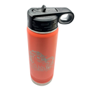Stainless Steel Unicorn Water Bottle | 20 oz | Vibrant Coral | RCK Creations & More