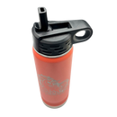 Stainless Steel Unicorn Water Bottle | 20 oz | Vibrant Coral | RCK Creations & More