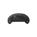 Bin Pull, Victorian, Black Cast Iron