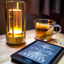 Crystal Lantern | Cordless LED Touch Table & Desk Lamp | Small, Modern