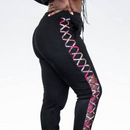 Aya Black mesh joggers pants
