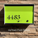 RetroBox Locking Wall Mount Mailbox in TEXTURED GRAY METALLIC