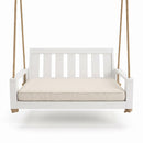 Amish Casual 4 Foot Uptown Porch Swing Bed in Pure White Paint