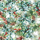 Cones and Berries Wallpaper