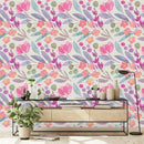 Voguish Pink Flowers Wallpaper High-Quality