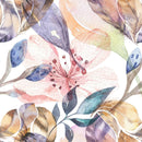Elegant Watercolor Leaves Wallpaper Tasteful