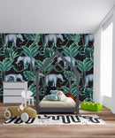 Elephants Pattern Wallpaper