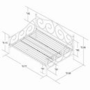 Full size Metal Daybed Frame Contemporary Design Day Bed in Bronze Finish