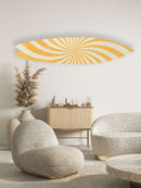 Swirl Minimalist Retro Acrylic Surfboard Wall Art