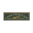 Lake Chatuge Kayak Latitude Longitude | Wall Art Print on Real Wood