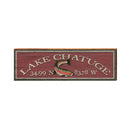 Lake Chatuge Trout Latitude Logitude | Wall Art Print on Real Wood