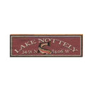 Lake Nottely Trout Latitude Longitude | Wall Art Print on Real Wood