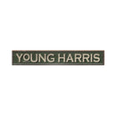 Young Harris Green Sign | Wall Art Print on Real Wood