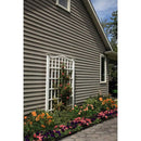 Large 8-Ft x 4.5-Ft Outdoor White Vinyl Garden Trellis Privacy Screen