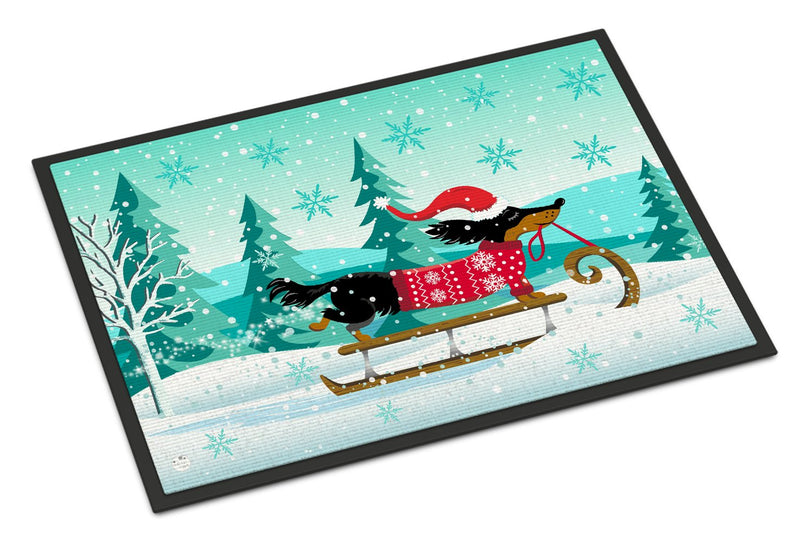 Merry Christmas Dachshund Indoor or Outdoor Mat 24x36 VHA3030JMAT