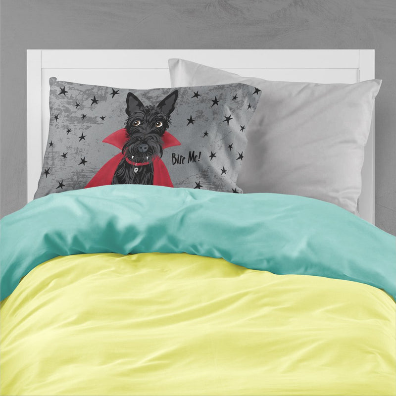 Halloween Vampire Scottie Fabric Standard Pillowcase VHA3037PILLOWCASE