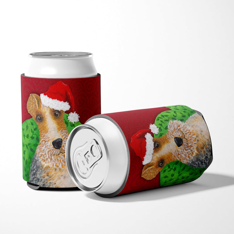 Wire Fox Terrier Christmas Can or Bottle Hugger VHA3040CC