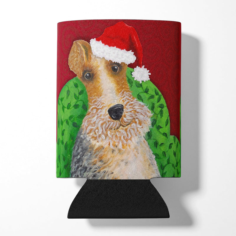 Wire Fox Terrier Christmas Can or Bottle Hugger VHA3040CC