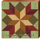 Lancaster County, PA Barn Quilt | Wall Art Print on Real Wood