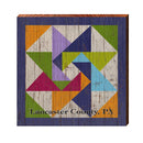 Lancaster County, PA Barn Quilt | Wall Art Print on Real Wood