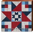 Lancaster County, PA Barn Quilt | Wall Art Print on Real Wood