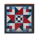 Lancaster County, PA Barn Quilt | Wall Art Print on Real Wood
