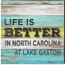 Better in North Carolina at Lake Gaston | Wall Art Print on Real Wood