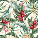 Voguish Modern Exotic Plants and Flowers Wallpaper
