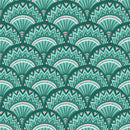Green Arc Pattern Wallpaper