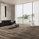 SPC Vinyl Rigid Core 7" Width 60" RL, 8mm Thick, 2mm IXPE Caspian Ash, Peninsula - Mazzia Collection living room view