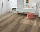 SPC Vinyl Rigid Core 7" Width 60" RL, 8mm Thick, 2mm IXPE Kala Oak, Bellator Floors - Mazzia Collection bath view 3