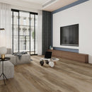 SPC Vinyl Rigid Core 7" Width 60" RL, 8mm Thick, 2mm IXPE Kala Oak, Bellator Floors - Mazzia Collection living room view