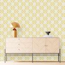 Brightly Yellow Pattern Wallpaper