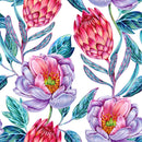 Voguish Exotic Flowers Wallpaper Vogue