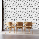 Elegant Black Lines Wallpaper