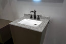 Argento Grigio 31"x22" Granite Vanity Top with Backsplash - MSI Collection