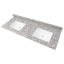 Argento Grigio 61" Granite Vanity Top with Backsplash - MSI Collection