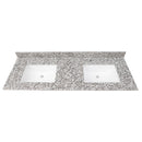Argento Grigio 61" Granite Vanity Top with Backsplash - MSI Collection