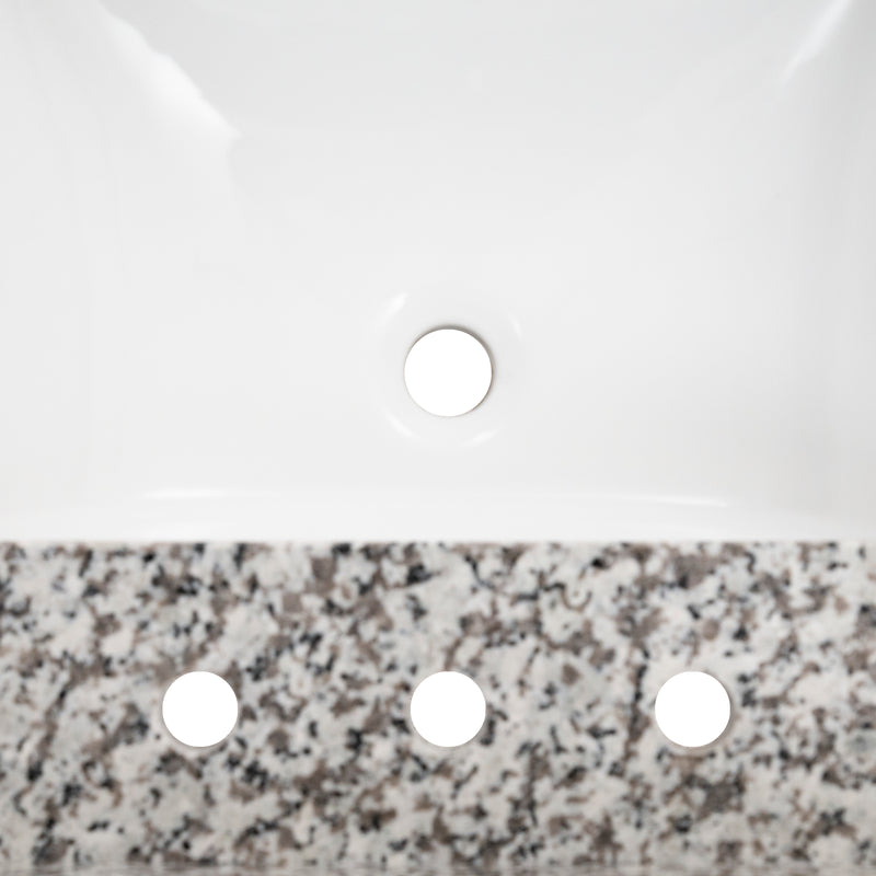 Argento Grigio 61" Granite Vanity Top with Backsplash - MSI Collection