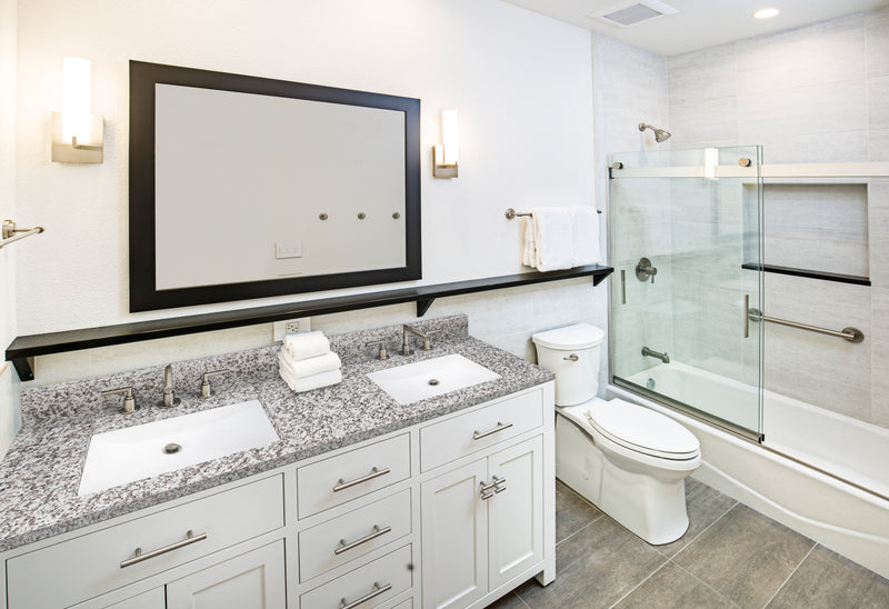 Argento Grigio 61" Granite Vanity Top with Backsplash - MSI Collection