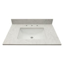 Carrara Sky Engineered Marble Vanity Top with Backsplash - MSI Collection