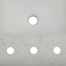 Carrara Sky Engineered Marble Vanity Top with Backsplash - MSI Collection