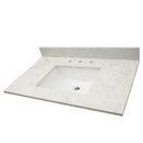 Carrara Sky Engineered Marble Vanity Top with Backsplash - MSI Collection