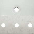 Carrara Sky Engineered Marble Vanity Top with Backsplash - MSI Collection