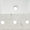 Carrara Sky Engineered Marble Vanity Top with Backsplash - MSI Collection