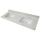 Carrara Sky Engineered Marble Vanity Top with Backsplash - MSI Collection