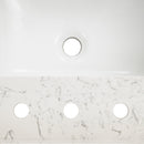 Carrara Sky Engineered Marble Vanity Top with Backsplash - MSI Collection