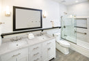 Carrara Sky Engineered Marble Vanity Top with Backsplash - MSI Collection